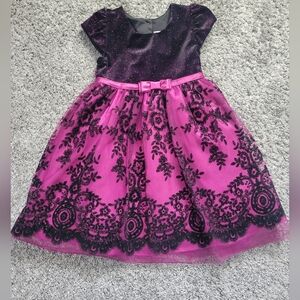 Jona Michelle Black and Purple Dress Size 4T Tulle & Satin *NWOT*